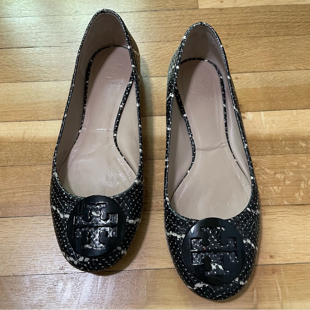 Tory Burch Reva Mojave Python Snake Embossed Leat… - image 2